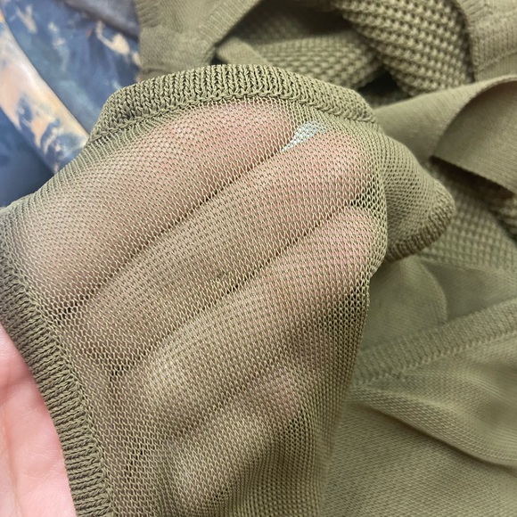 GUCCI Olive Green Semi Sheer lightweight Knit Tank Top XXS - Picture 8 of 8